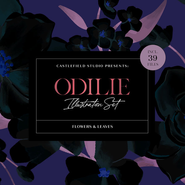 Odilie Floral Illustration Set