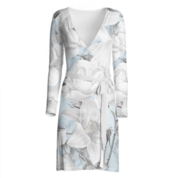 Castlefield Design Marble Floral Wrap Dress