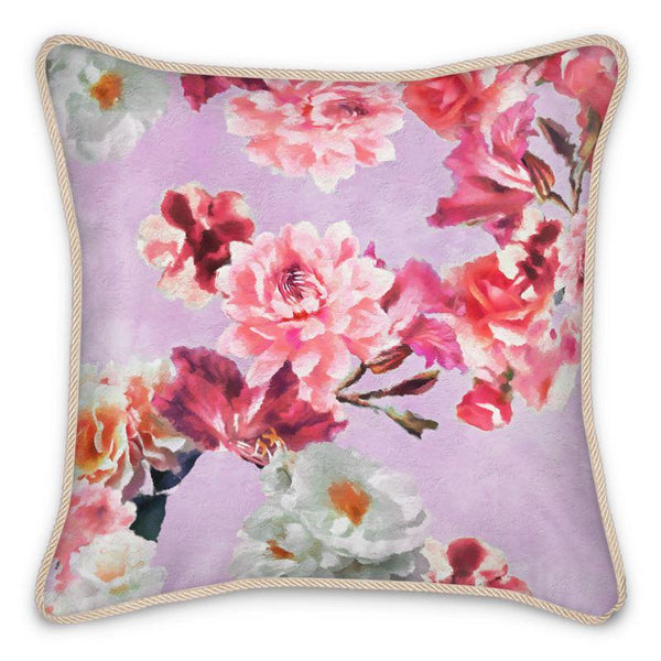 Castlefield Design Sunny Floral Silk Cushion