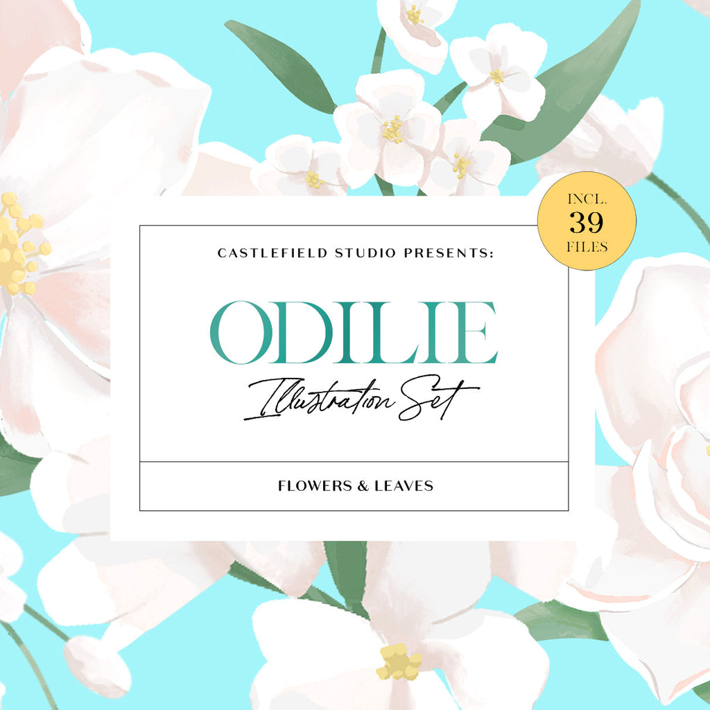 Odilie Floral Illustration Set