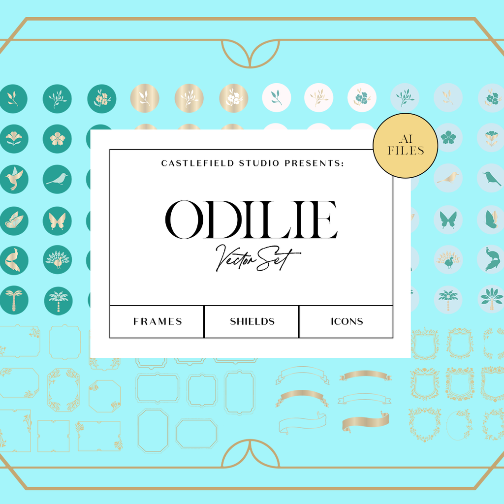 Odilie Logo Creator + Icons Bundle