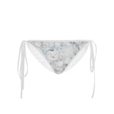 Castlefield Design Blue Marble Floral Bikini
