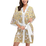 Castlefield Design Chinoiserie Gold Satin Robe