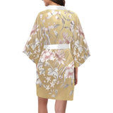 Castlefield Design Chinoiserie Gold Satin Robe