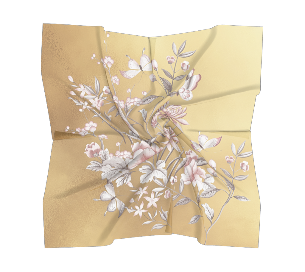 Castlefield Design Chinoiserie Gold Scarves