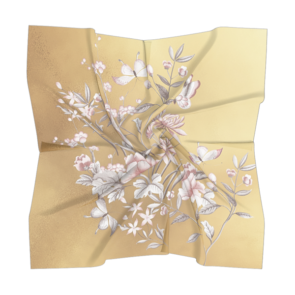 Castlefield Design Chinoiserie Gold Scarves