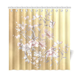 Castlefield Design Chinoiserie Gold Shower Curtain