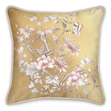 Castlefield Design Chinoiserie Gold Silk Cushion