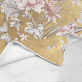 Castlefield Design Chinoiserie Gold Throw Blanket
