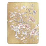 Castlefield Design Chinoiserie Gold Throw Blanket