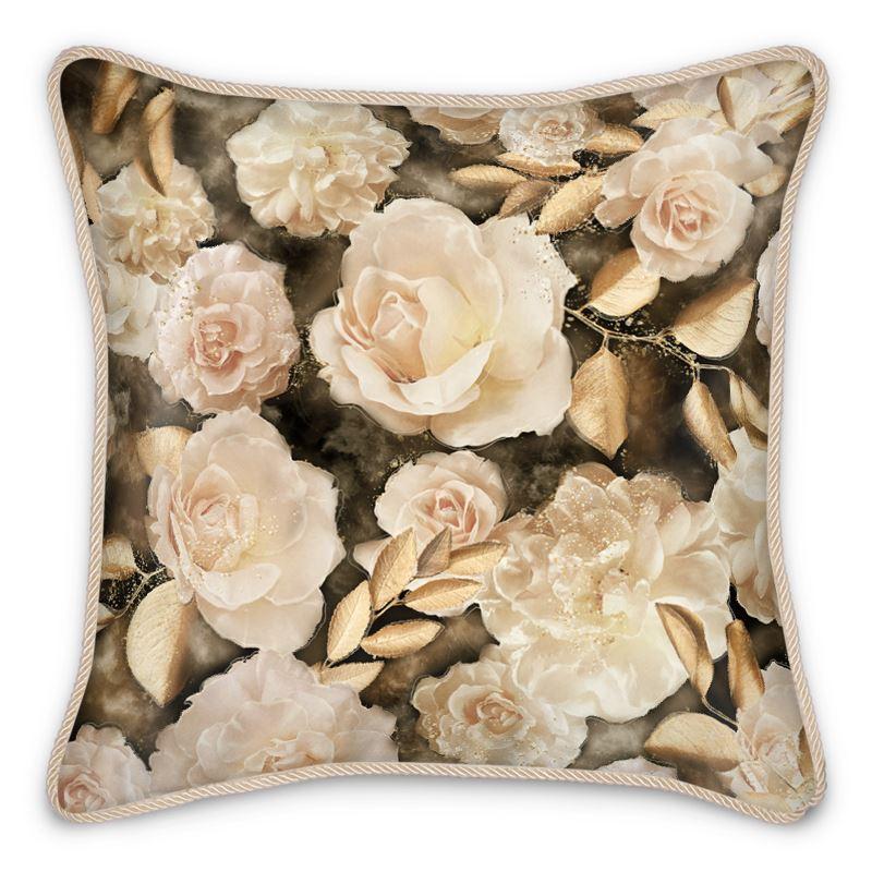 Castlefield Design Dreamy Floral Silk Cushion
