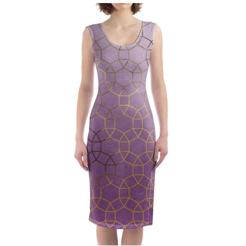 Castlefield Design Glam Geometric Bodycon Dress