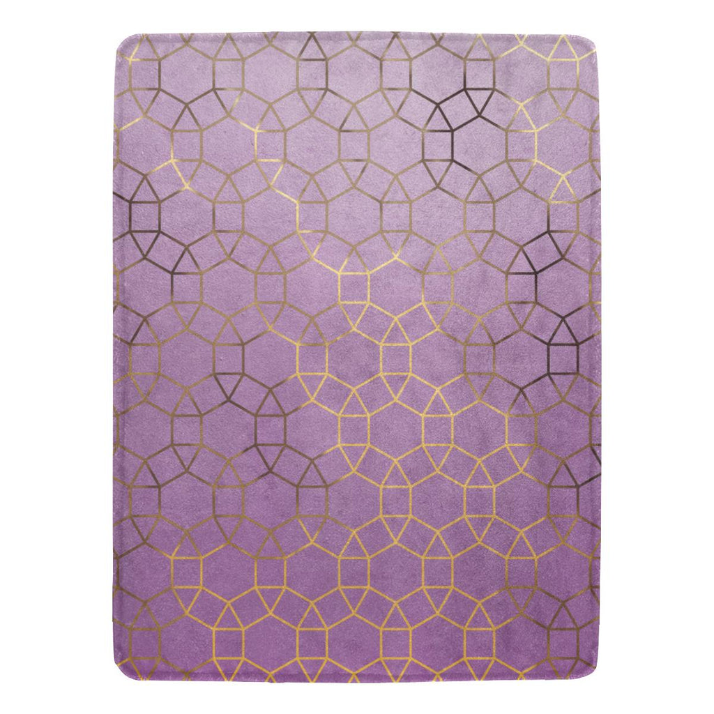 Castlefield Design Glam Geometric Throw Blanket