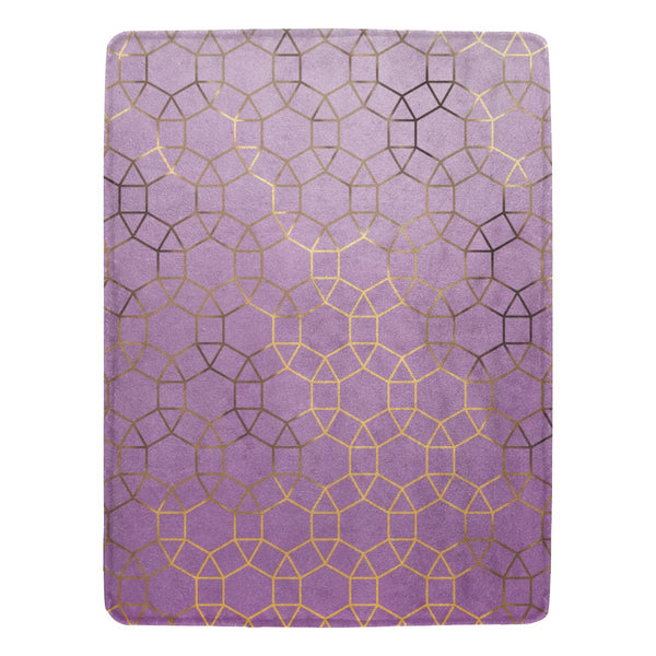 Castlefield Design Glam Geometric Throw Blanket