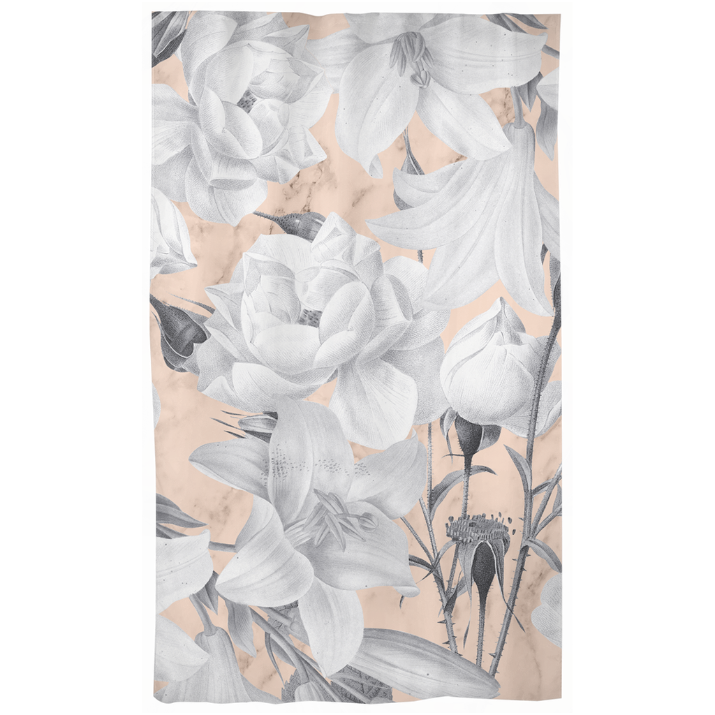 Castlefield Design Marble Floral Curtains
