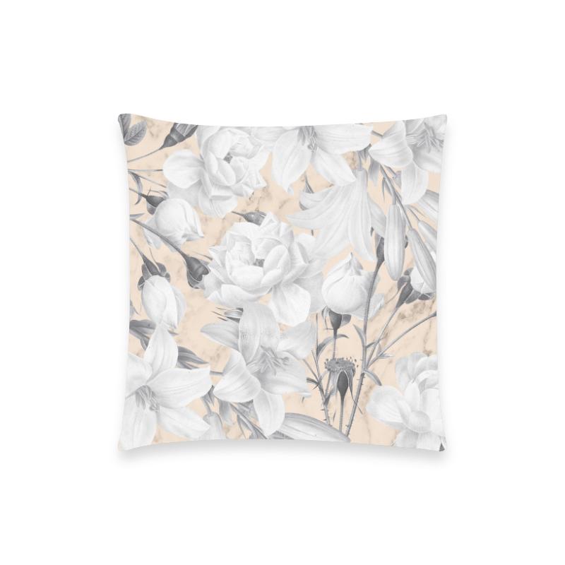 Castlefield Design Marble Floral Pillow Cases