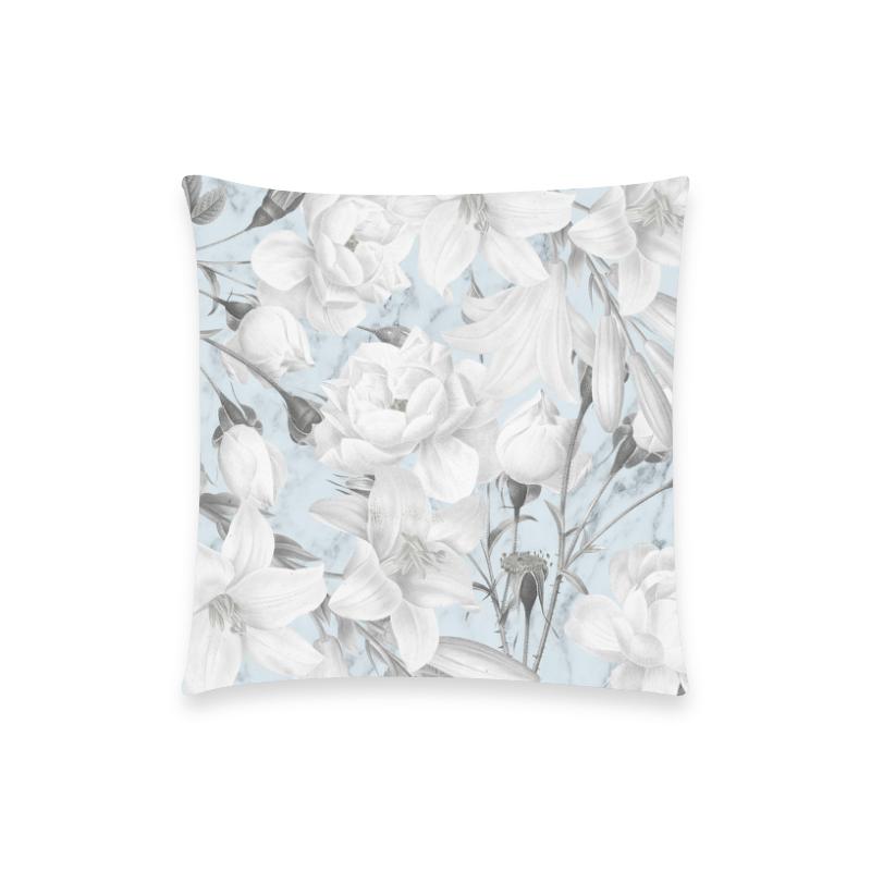 Castlefield Design Marble Floral Pillow Cases