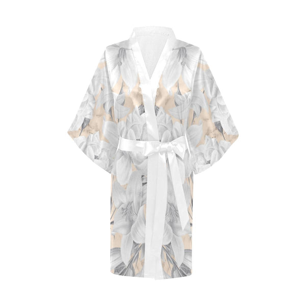 Castlefield Design Marble Floral Satin Robe