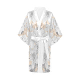Castlefield Design Marble Floral Satin Robe