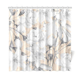 Castlefield Design Marble Floral Shower Curtain