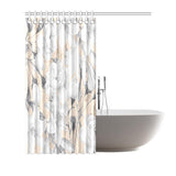 Castlefield Design Marble Floral Shower Curtain
