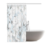 Castlefield Design Marble Floral Shower Curtain