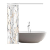 Castlefield Design Marble Floral Shower Curtain