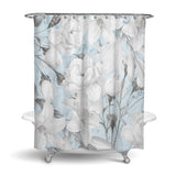 Castlefield Design Marble Floral Shower Curtain