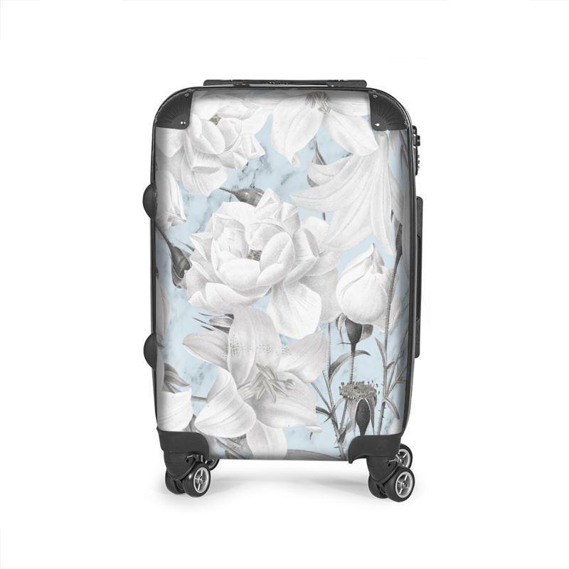 Castlefield Design Marble Floral Suitcase
