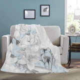 Castlefield Design Marble Floral Throw Blanket