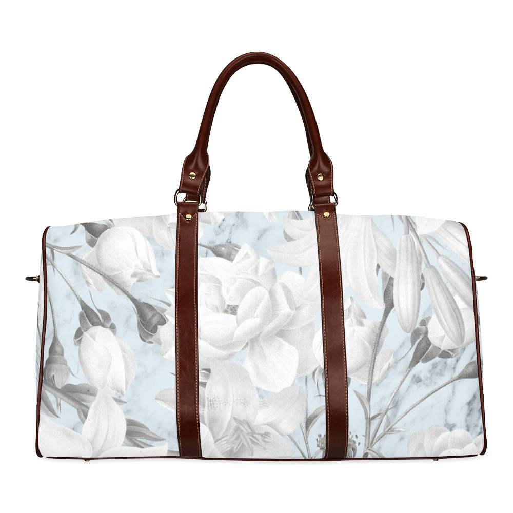Castlefield Design Marble Floral Travel Bags