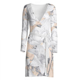 Castlefield Design Marble Floral Wrap Dress
