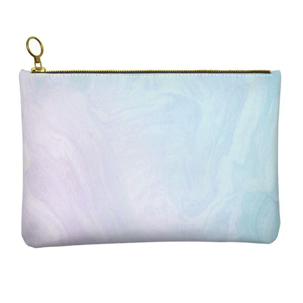 Castlefield Design Pastel Ombré Marble Leather Clutch