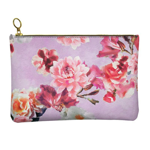 Castlefield Design Sunny Floral Leather Clutch