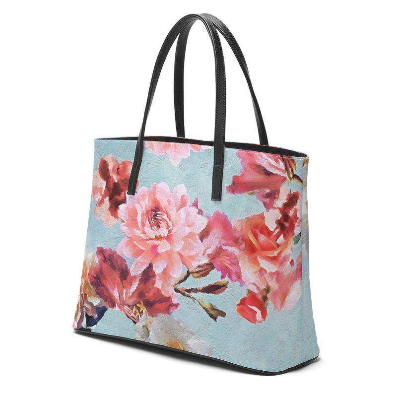 Castlefield Design Sunny Floral Leather Tote