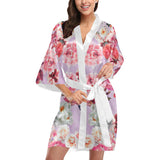 Castlefield Design Sunny Floral Satin Robe