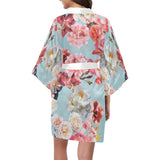 Castlefield Design Sunny Floral Satin Robe