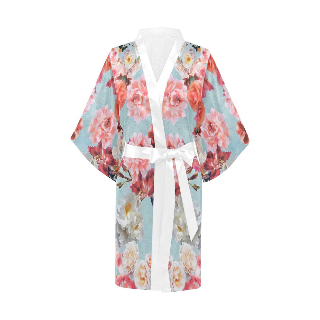Castlefield Design Sunny Floral Satin Robe