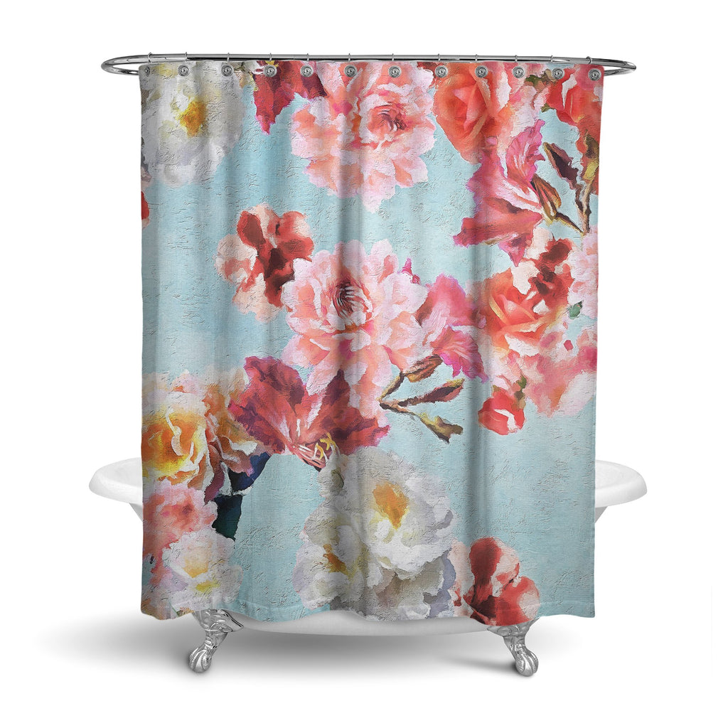 Castlefield Design Sunny Floral Shower Curtain