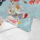 Castlefield Design Sunny Floral Throw Blanket