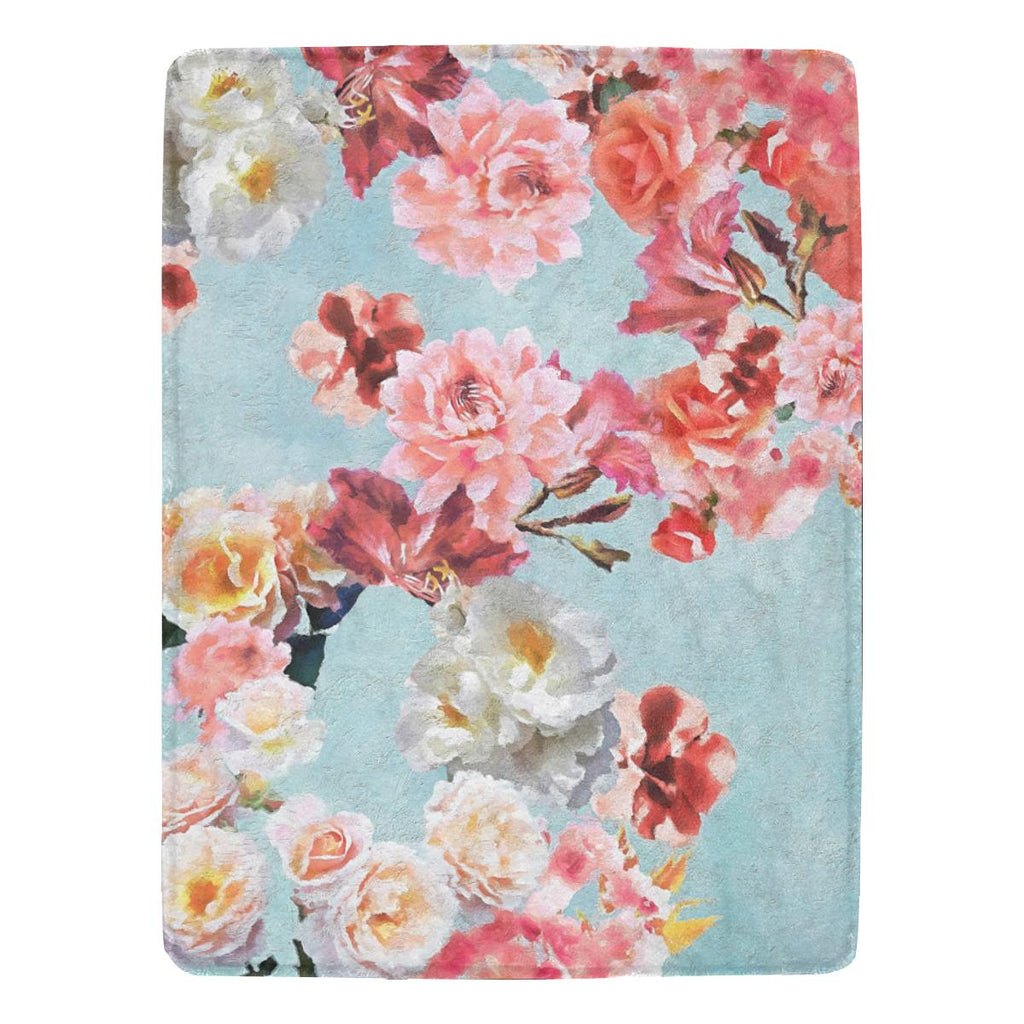 Castlefield Design Sunny Floral Throw Blanket