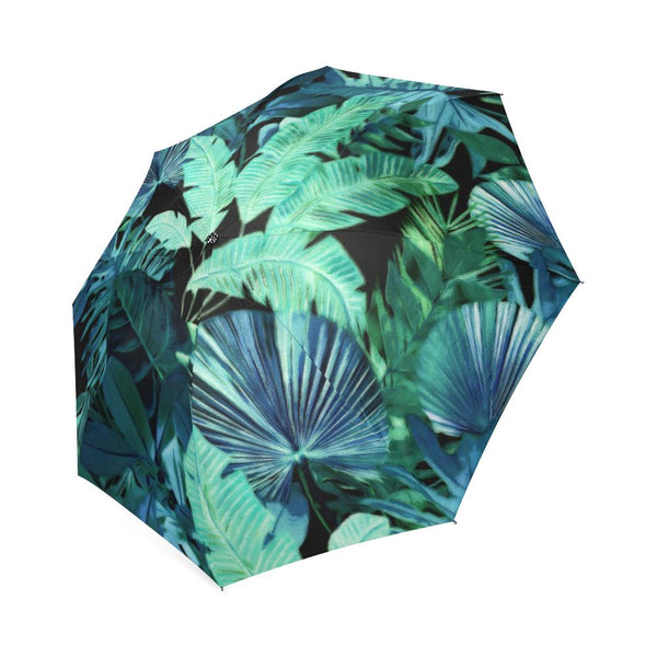Castlefield Design Tropical Leaf Dark Umbrella