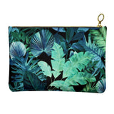 Castlefield Design Tropical Leaf Leather Clutch