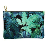 Castlefield Design Tropical Leaf Leather Clutch