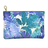 Castlefield Design Tropical Leaf Leather Clutch