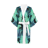 Castlefield Design Tropical Leaf Satin Robe