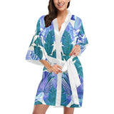Castlefield Design Tropical Leaf Satin Robe