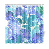 Castlefield Design Tropical Leaf Shower Curtain