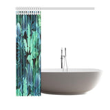 Castlefield Design Tropical Leaf Shower Curtain