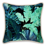 Castlefield Design Tropical Leaf Silk Cushion